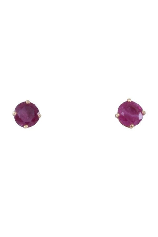 Stud earrings White gold Ruby 58 Facettes 078741