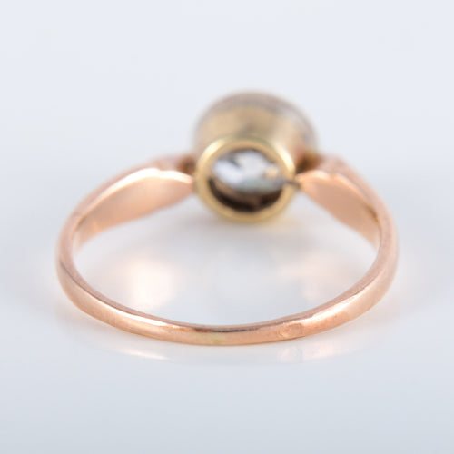 Bague 51 Bague Solitaire serti clos taille ancienne 58 Facettes 220383