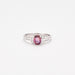 Ring 54 Pink Sapphire Ring Diamonds 58 Facettes