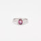 Bague 54 Bague Saphir rose Diamants 58 Facettes