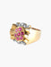 Bague 52 Bague fleur rubis diamants or jaune 58 Facettes LP22-22