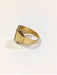 Ring 55 EH monogram gold signet ring 58 Facettes 948785