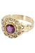 Ring Napoleon III ring, pearls, garnet 58 Facettes 063391