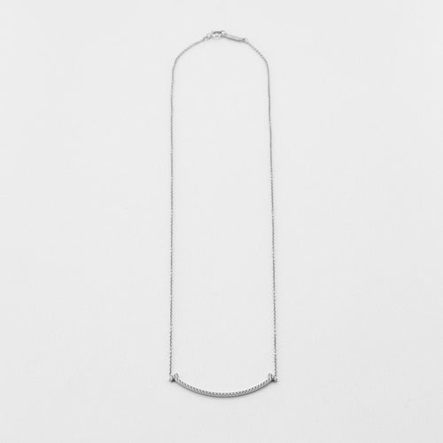 Collier TIFFANY & CO- Collier T SMILE Diamants 58 Facettes
