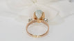 Bague 55.5 Bague vintage en or jaune, aigue marine et diamants 58 Facettes 30670