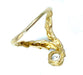 GILBERT ALBERT ring. Yellow gold and diamond ring 58 Facettes
