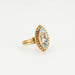 Ring Marquise portrait ring Marquise ring in yellow gold & half - white pearls 58 Facettes 0