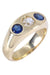 Ring 60 Ring yellow gold Diamond Glass 58 Facettes 082031