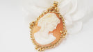 Important Yellow Gold And Cameo Pendant 58 Facettes 31740