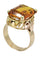 BAGUE MODERNE SAPHIR ORANGE 58 Facettes 043161