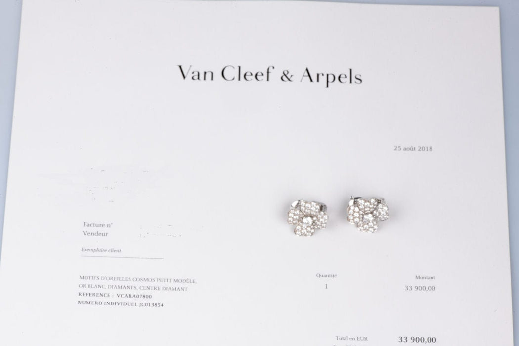 Bague 50-51 Van Cleef & Arpels - Bague "Cosmos" Or Blanc Diamants 58 Facettes BG-VANCLE4TR-104