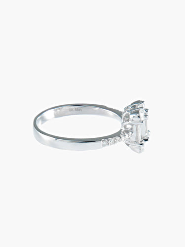 Bague 52 Bague Diamants baguettes et brillants 58 Facettes
