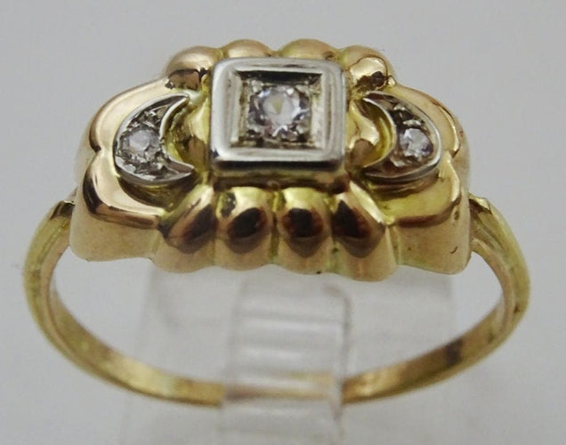 Bague Bague ancienne en or et diamants 58 Facettes