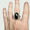 Bague 54 Bague Art Déco Or jaune Diamants Onyx 58 Facettes