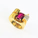 Tank Ring in Yellow Gold 58 Facettes 20400000627