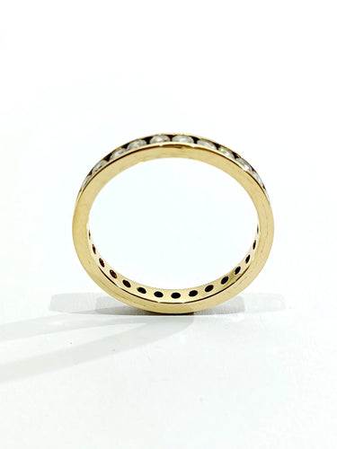 Bague 66.5 Alliance Tour Or Diamants 58 Facettes