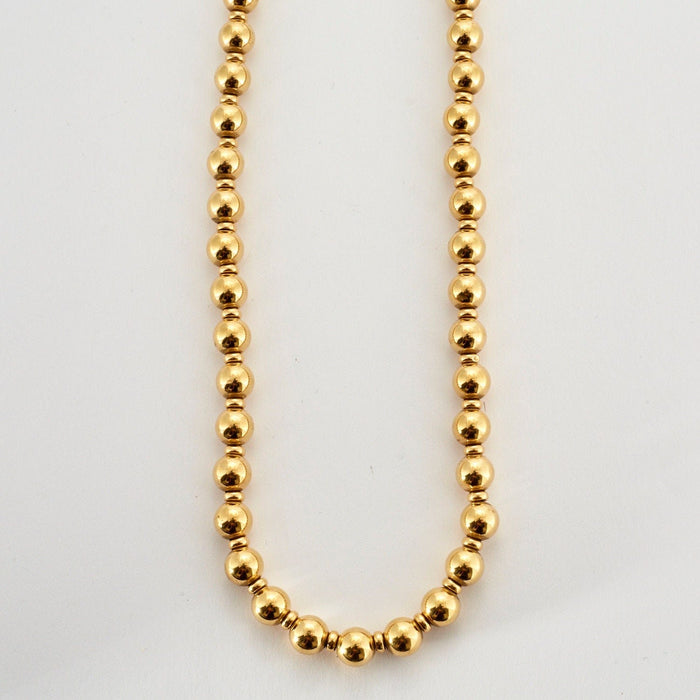 Collier Collier or jaune boules 58 Facettes