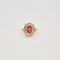Bague 49 Bague Ancienne Diamants Pierre Rose 58 Facettes