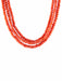 Coral Necklace Necklace 3 rows 58 Facettes