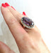 Ring Vintage amethyst diamond ring 58 Facettes 2547