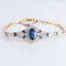 Bracelet Beau bracelet époque 1900, diamants et saphirs 58 Facettes