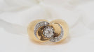 Ring Ring in yellow gold and diamonds 58 Facettes 23302