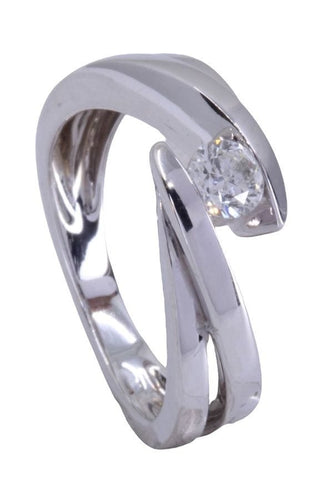 Bague 51 BAGUE SOLITAIRE DIAMANT 0.25 CARAT 58 Facettes 073151