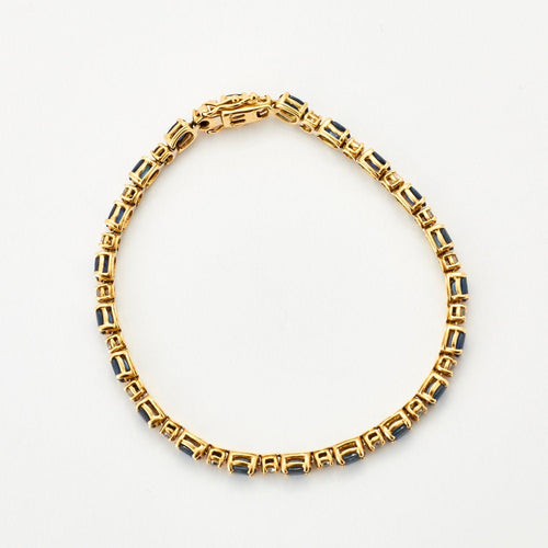 Bracelet Bracelet ligne Saphirs Diamants 58 Facettes 230499