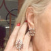 Earrings RETRO RUBY DIAMOND EARRINGS RING SET 58 Facettes Q925A