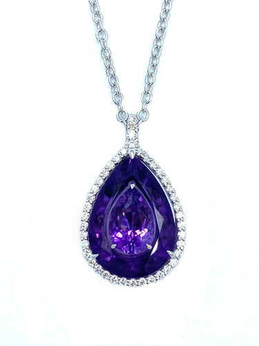 Collier BOGHOSSIAN. Collier Shine Améthyste et Diamants 58 Facettes