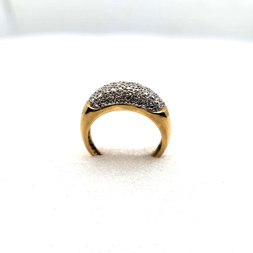 Bague 55 Bague or jaune diamants 58 Facettes 13105