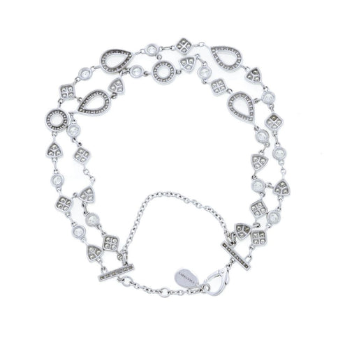 Bracelet CHAUMET. Collection Joséphine, bracelet or blanc et diamants 58 Facettes