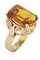BAGUE MODERNE SAPHIR ORANGE 58 Facettes 043161