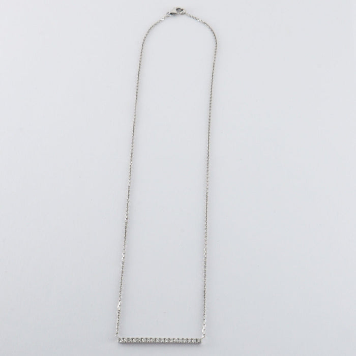 Collier Collier en or blanc & diamants 58 Facettes