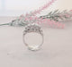White Gold and Platinum Diamond Garter Ring 58 Facettes AA 1479
