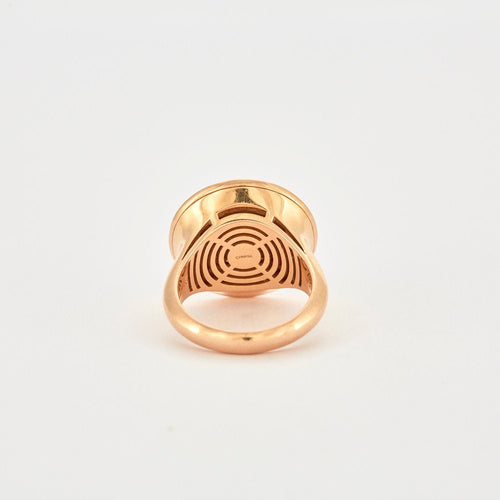 Bague 53 BULGARI – Bague Améthyste Nacre Diamants 58 Facettes