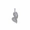 Pendentif Pendentif "feuilles" or blanc et diamants 58 Facettes P21L4