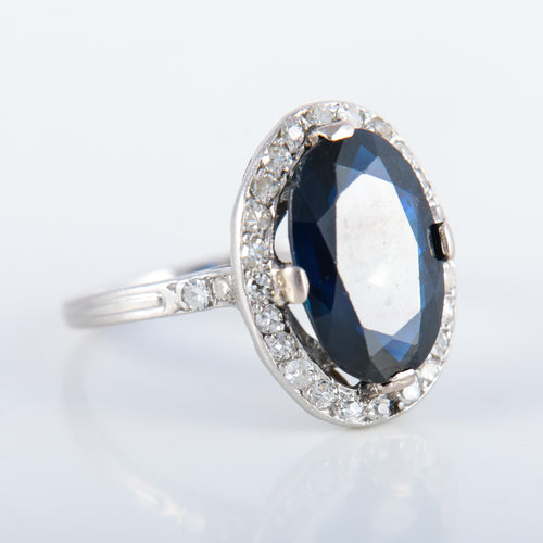 Bague 51 Bague Platine Saphir Diamants 58 Facettes 220400