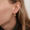 Boucles d'oreilles DORMEUSES OR JAUNE, DIAMANTS 58 Facettes