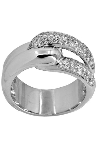 Bague BAGUE ENTRELACÉE DIAMANTS 58 Facettes 058291