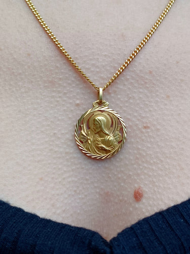 Pendentif Médaille Scapulaire En Or 58 Facettes 3101/1