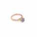 Ring 51 Ceylon Sapphire Ring, Diamonds 58 Facettes BSA78