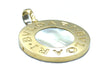 BVLGARI pendant - Vintage Double Face gold, steel, onyx and mother-of-pearl pendant 58 Facettes