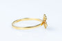 Bague 59 Bague fleur en or jaune 58 Facettes 111-180593-48