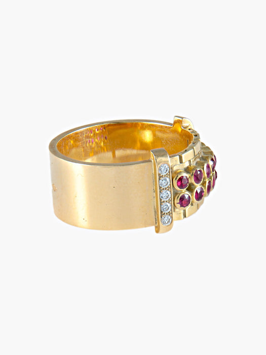 Bague 52 Bague Rubis Diamants 58 Facettes