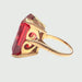 Ring 56.5 RETRO RED SPINEL RING 58 Facettes Q877A