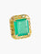 Bague 52 Bague Emeraude Diamants jaunes 58 Facettes