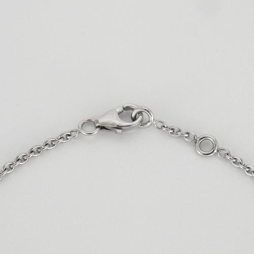 Bracelet Bracelet or blanc barrette diamants noirs 58 Facettes