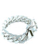 HERMÈS bracelet. Vintage silver saddle buckle bracelet GM 58 Facettes