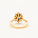 Ring 51.5 Gold Marguerite Ring Blue Sapphire Diamond 58 Facettes 002.202